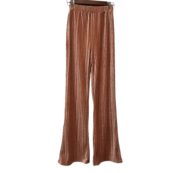 Michael Costello x REVOLVE Rosana Pants Mauve Flare Women’s Size Small New - Picture 2 of 9